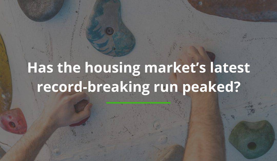 Has the housing market’s latest record-breaking run peaked?